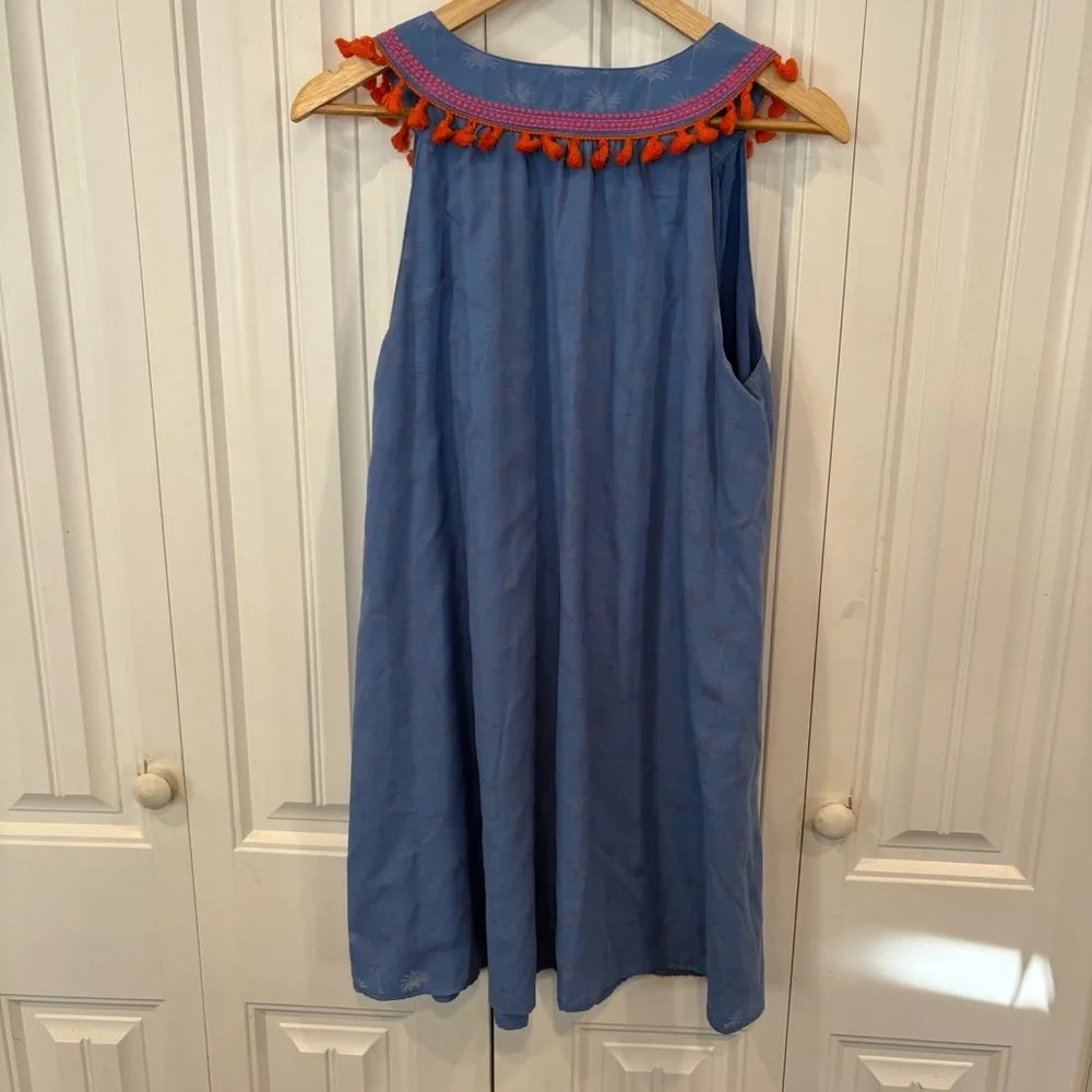 Vineyard Vines‎ Sunset Palm Tassel Dress Size Small - Picture 3 of 9